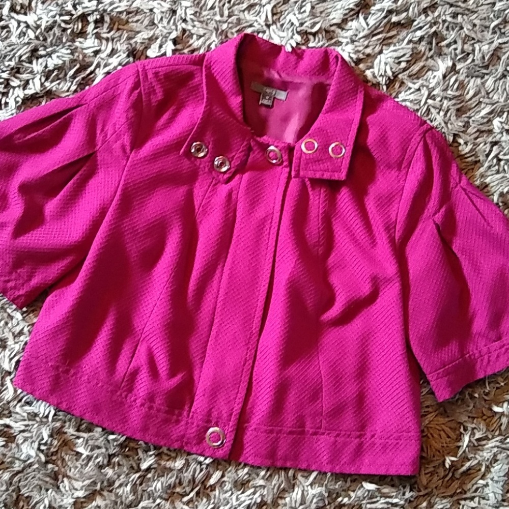 Bright and bold cropped jacket
